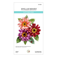 Zinnia- The Painter's Garden - Spellbinders Etched Dies By Susan Tierney-Cockburn