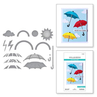 Rain Or Shine- Showered In Love Spellbinders Etched Dies