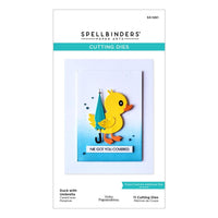 Duck W/Umbrella- Showered In Love Spellbinders Etched Dies