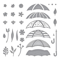 Umbrella Bloom - Showered In Love  Spellbinders Etched Dies