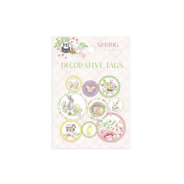#01 - Spring Is Calling Double-Sided Cardstock Tags 9/Pkg