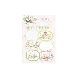 #04 - Spring Is Calling Double-Sided Cardstock Tags 6/Pkg