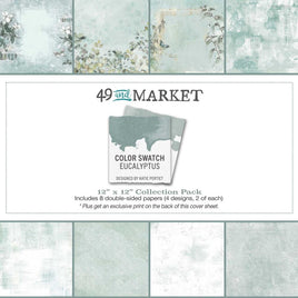 Color Swatch: Eucalyptus - 49 And Market Collection Pack 12"X12"