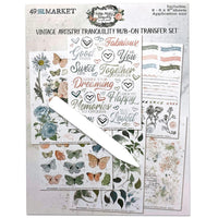 Vintage Artistry Tranquility Rub-Ons 6"X8" 6/Sheets