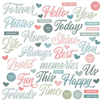 Vintage Artistry Tranquility Chipboard Word Set