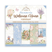 Create Happiness Welcome Home - Stamperia Double-Sided Paper Pad 8"X8" 10/Pkg