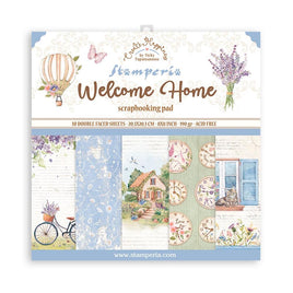 Create Happiness Welcome Home - Stamperia Double-Sided Paper Pad 8"X8" 10/Pkg