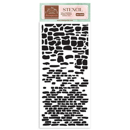 Create Happiness Welcome Home Bricks - Stamperia Stencil 4.72"X9.84"