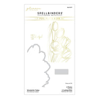 Wonderful Tulips- Four Petal - Spellbinders Glimmer Hot Foil Plate & Die