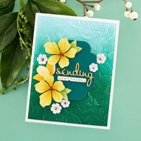 Four Petal Floral - Spellbinders 3D Embossing Folder 5.5"x8.5"