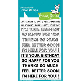 Offset Sayings: Everyday - Lawn Fawn Clear Stamps 4"X6"