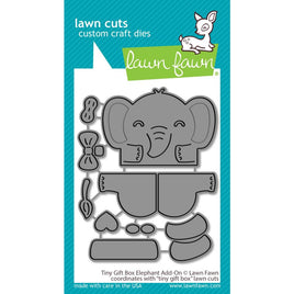 Tiny Gift Box Elephant Add-On - Lawn Cuts Custom Craft Die