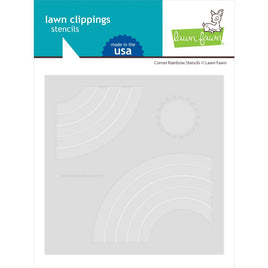 Corner Rainbow - Lawn Clippings Stencils