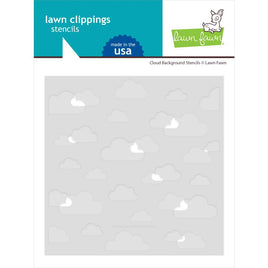 Cloud Background - Lawn Clippings Stencils