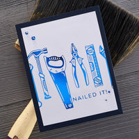 Toolbox Essentials- Nailed It! - Spellbinders Glimmer Hot Foil Plate By Nancy McCabe