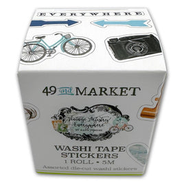 Vintage Artistry Everywhere - 49 And Market Washi Sticker Roll