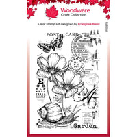 Singles Garden Snail - Woodware Clear Stamps 4"X6"