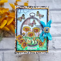 Singles Daisy Frame - Woodware Clear Stamps 4"X6"