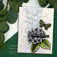 Singles Hydrangea - Woodware Clear Stamps 4"X6"