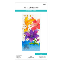Hummingbird And Lily - Spellbinders Etched Dies By Bibi Cameron