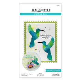 Pop-Up Hummingbird - Spellbinders Etched Dies By Bibi Cameron
