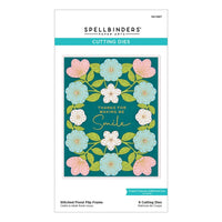Stitched Floral Flip Frame - Spellbinders Etched Dies