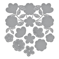 Stitched Floral Flip Frame - Spellbinders Etched Dies