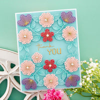 Stitched Floral Flip Frame - Spellbinders Etched Dies