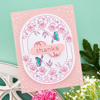 Stylish Oval Thanks - Spellbinders Glimmer Hot Foil Plate & Die From Stylish Ovals