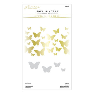 Fluttering - Spellbinders Glimmer Hot Foil Plate From The Stylish Ovals