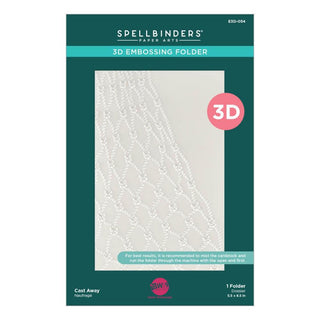 Cast Away - Spellbinders 3D Embossing Folder by Dawn Woleslagle