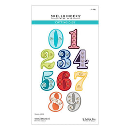 Stitched Numbers - Spellbinders Etched Dies