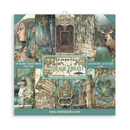 Magic Forest, 10 Designs/1 Each - Stamperia Double-Sided Paper Pad 12"X12" 10/Pkg