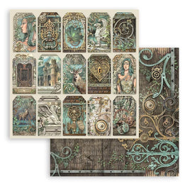 Magic Forest Tags - Stamperia Double-Sided Cardstock 12"X12"