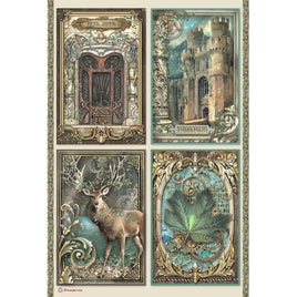 Magic Forest Cards - Stamperia Rice Paper Sheet A4