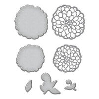 Darling Dahlias - Spellbinders Etched Dies By Simon Hurley