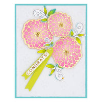 Darling Dahlias - Spellbinders Etched Dies By Simon Hurley