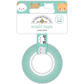 Pretty Kitties - Doodlebug Washi Tape 15mmX12yd