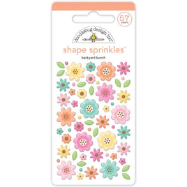 Backyard Bunch - Doodlebug Sprinkles Adhesive Enamel Shapes