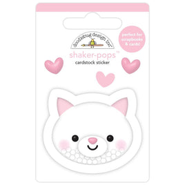 Here Kitty Kitty - Doodlebug Shaker-Pops 3D Stickers