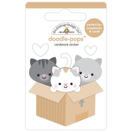 Kitty Litter - Doodlebug Doodle-Pops 3D Stickers
