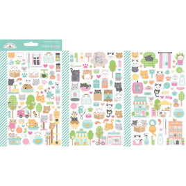 Pretty Kitty Icons - Dooblebug Mini Cardstock Stickers 2/Pkg