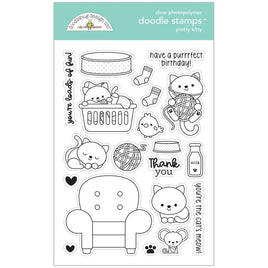 Pretty Kitty - Doodlebug Clear Doodle Stamps