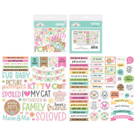 Pretty Kitty - Doodlebug Odds & Ends Chit Chat Die-Cuts
