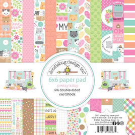 Pretty Kitty - Doodlebug Double-Sided Paper Pad 6"X6" 24/Pkg