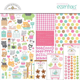 Pretty Kitty - Doodlebug Essentials Page Kit 12"X12"