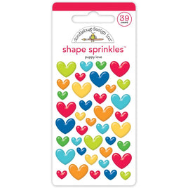 Puppy Love - Doodlebug Sprinkles Adhesive Enamel Shapes