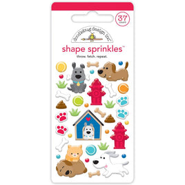 Throw Fetch Repeat - Doodlebug Sprinkles Adhesive Enamel Shapes
