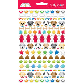 Doggone Cute Icons - Doodlebug Puffy Stickers