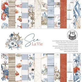 Sea La Vie - P13 Double-Sided Paper Pad 12"X12" 12/Pkg